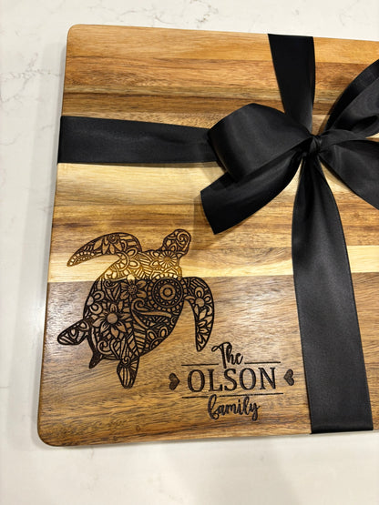 Cutting Board w/ Butcher Block Inlay
