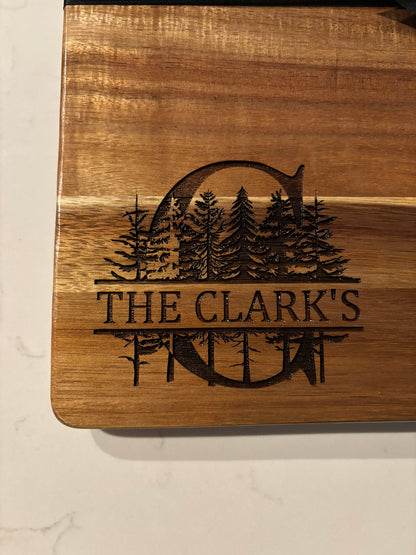 Cutting Board w/ Butcher Block Inlay